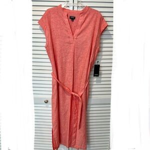 Jones New York Salmon Pink color Dress, Size L.